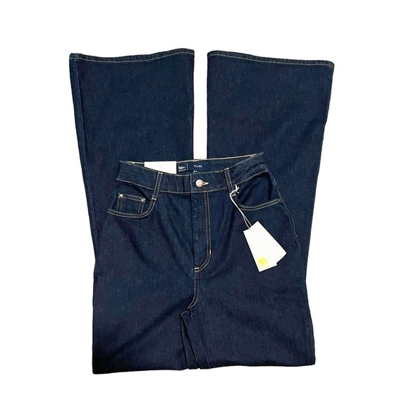 Boden Denim NWT Women’s High Rise Dark Wash Super Flare Jeans Size 2R - Picture 4 of 10